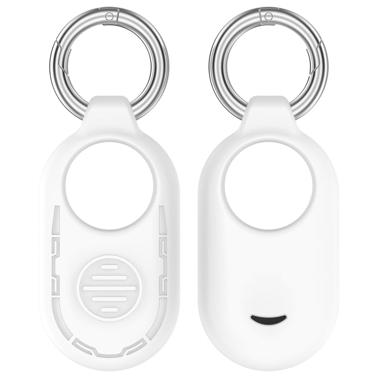 For Samsung Galaxy SmartTag 2 Location Tracker Portable Silicone Protective Case(White)