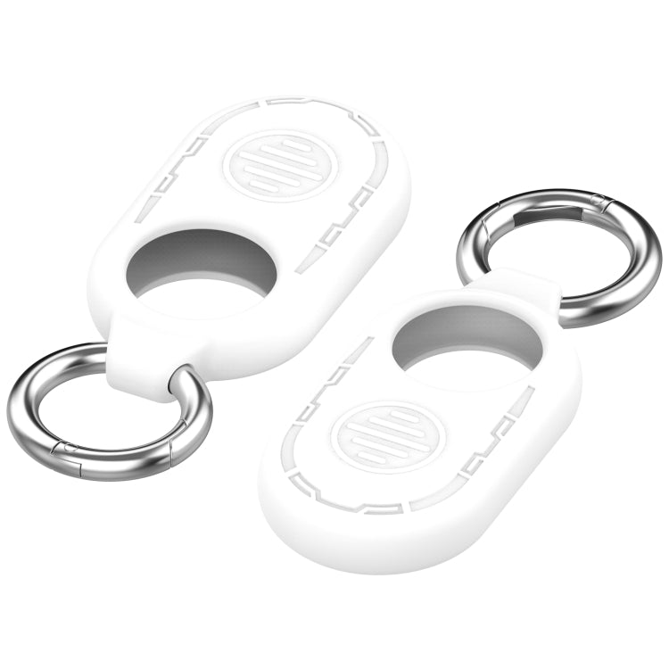 For Samsung Galaxy SmartTag 2 Location Tracker Portable Silicone Protective Case(White)