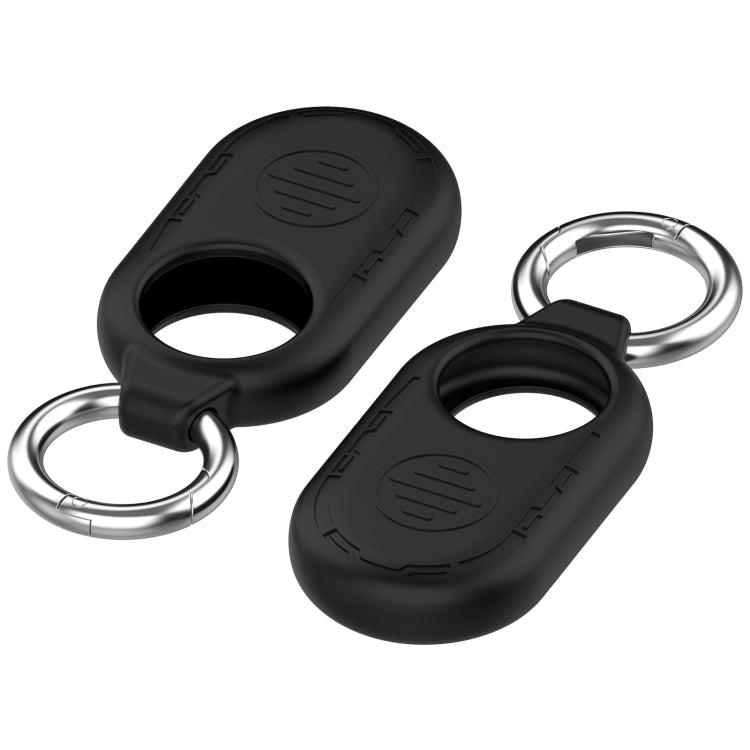 For Samsung Galaxy SmartTag 2 Location Tracker Portable Silicone Protective Case(Black)