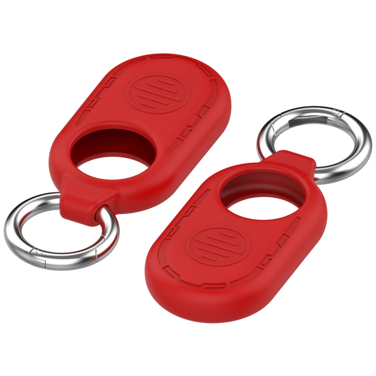 For Samsung Galaxy SmartTag 2 Location Tracker Portable Silicone Protective Case(Red)