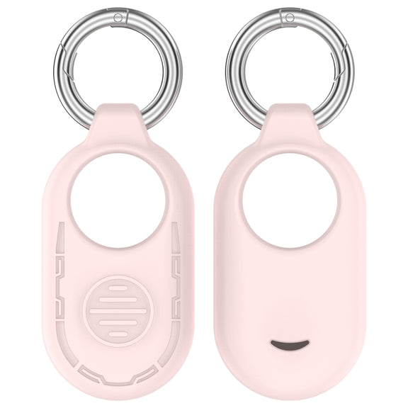 For Samsung Galaxy SmartTag 2 Location Tracker Portable Silicone Protective Case(Light Pink)