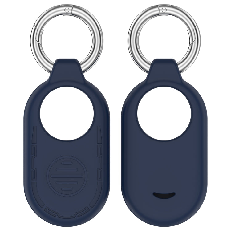 For Samsung Galaxy SmartTag 2 Location Tracker Portable Silicone Protective Case(Midnight Blue)