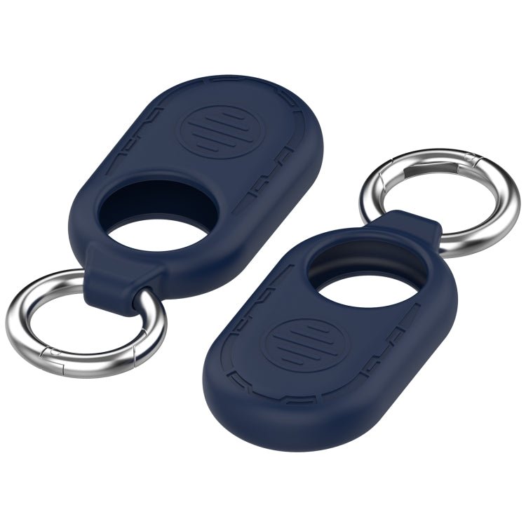 For Samsung Galaxy SmartTag 2 Location Tracker Portable Silicone Protective Case(Midnight Blue)