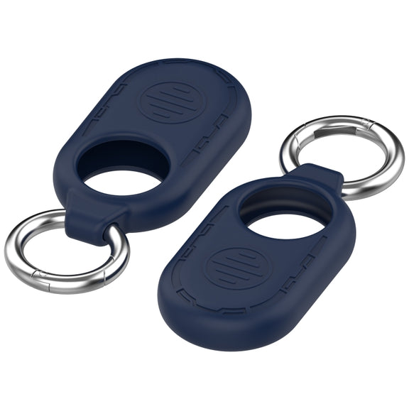 For Samsung Galaxy SmartTag 2 Location Tracker Portable Silicone Protective Case(Midnight Blue)