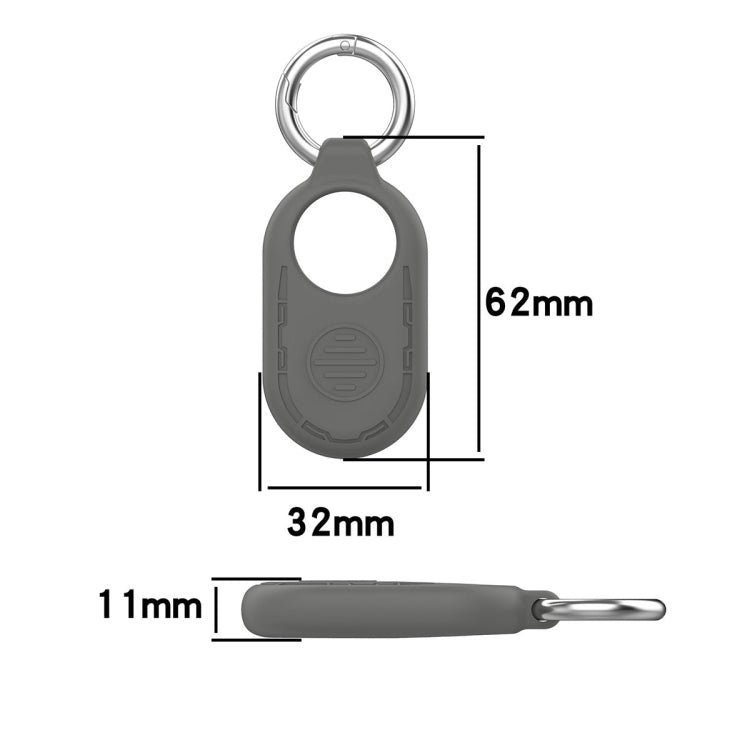 For Samsung Galaxy SmartTag 2 Location Tracker Portable Silicone Protective Case(White)