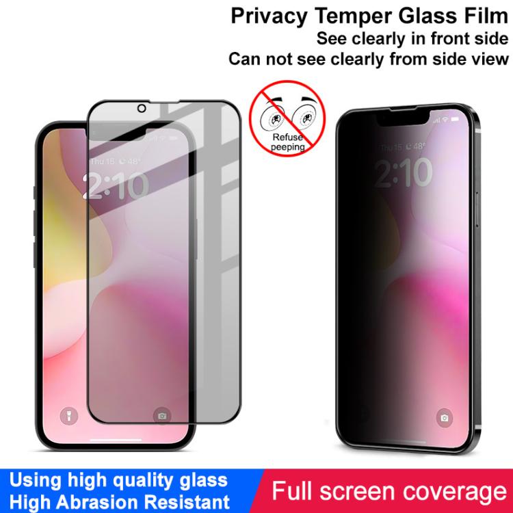 For iPhone 16e imak HD Full Screen Anti-spy Tempered Glass Protective Film