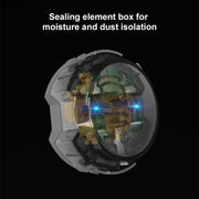 86mm Round LED Tempered Glass Switch Panel, Gold Round Glass, Style:Three Billing Control
