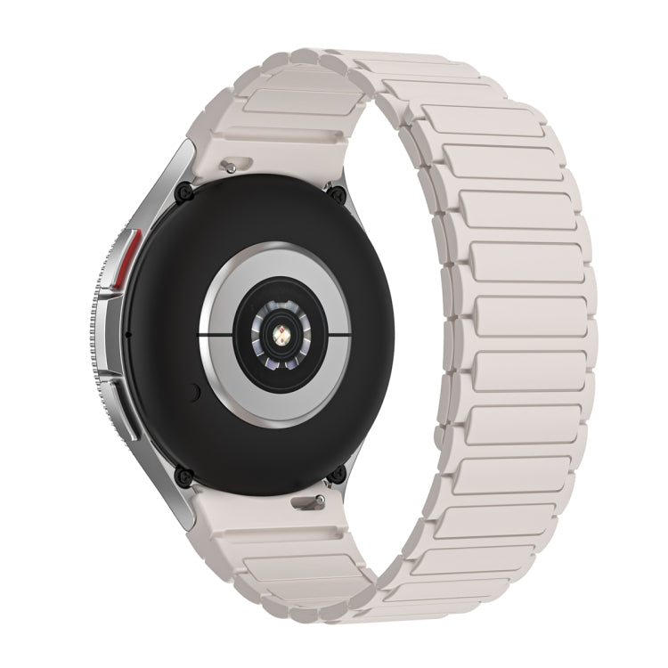 For Samsung Galaxy Watch 6 / 5 / 4 Magnetic Loop Silicone Watch Band(Starlight Color)