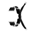 For Apple Watch Ultra 49mm Chrysanthemum Beads Paracord Braided Watch Band(Black) - Watch Bands by PMC TechLife | Online Shopping South Africa | PMC TechLife | Buy Now Pay Later Mobicred