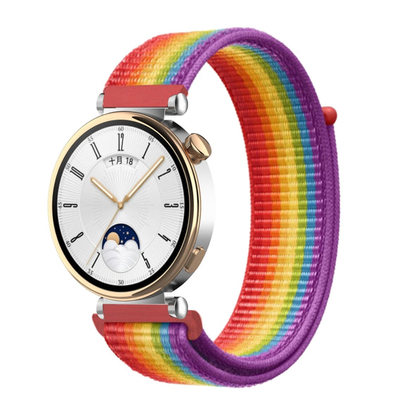 18mm Universal Nylon Loop Watch Band(Rainbow)