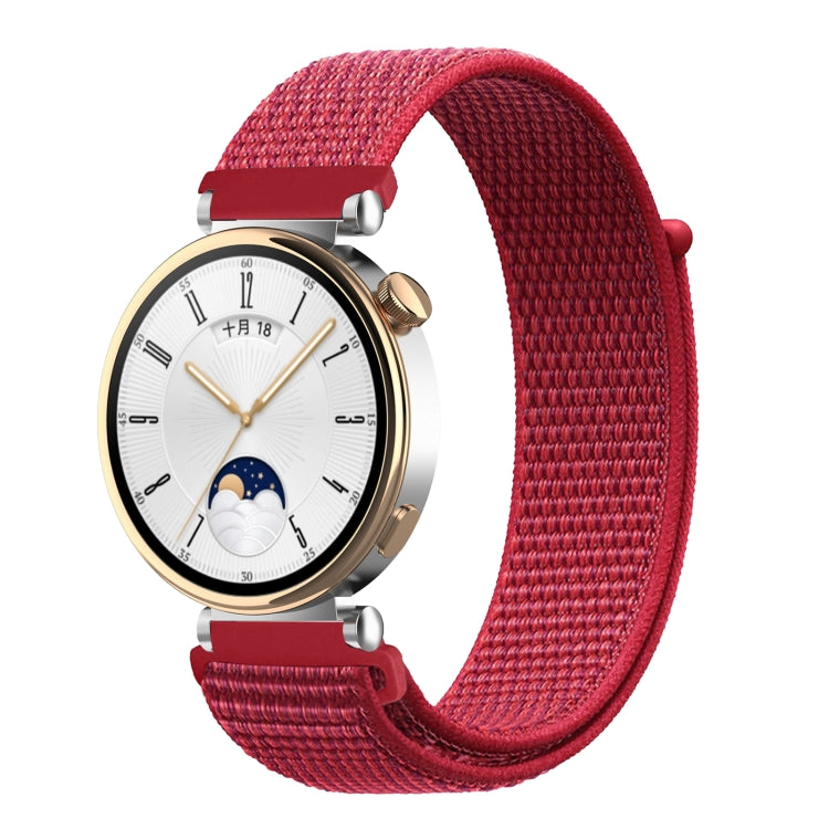 18mm Universal Nylon Loop Watch Band(Red)
