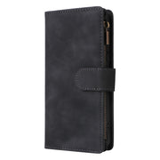 For Xiaomi Redmi Note 13 Pro+ Multifunctional Frosted Zipper Wallet Leather Phone Case(Black)