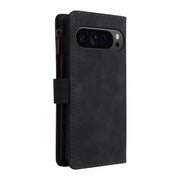 For Google Pixel 9 Pro Multifunctional Multi-Card Wallet Phone Leather Case(Black)