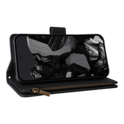 For Google Pixel 9 Pro Multifunctional Multi-Card Wallet Phone Leather Case(Black)