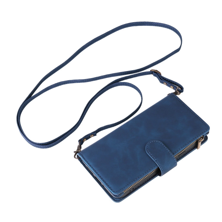 For Google Pixel 9 Pro Multifunctional Multi-Card Wallet Phone Leather Case(Blue)