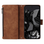 For Google Pixel 9 Pro Multifunctional Multi-Card Wallet Phone Leather Case(Brown)