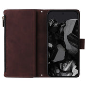 For Google Pixel 9 Pro Multifunctional Multi-Card Wallet Phone Leather Case(Coffee)