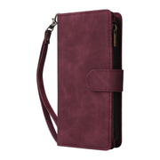 For Google Pixel 9 Multifunctional Multi-Card Wallet Phone Leather Case(Wine Red)