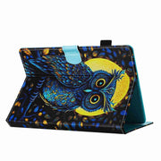 For 10 inch Painted Pattern Stitching Leather Tablet Case(Moonlight Eagle)