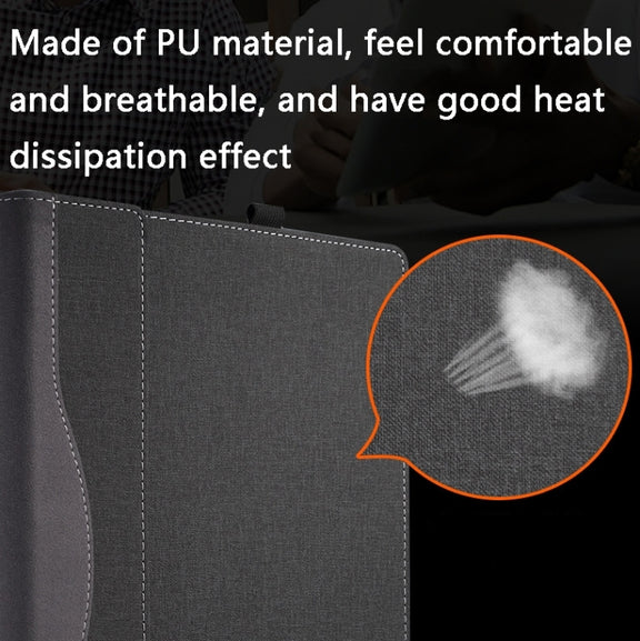 For Lenovo K14 Gen 1 Laptop Leather Shockproof Protective Case(Black)