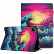 For iPad 11 Pro 2024 / 2020 / Air 4 10.9 Painted Pattern Stitching Smart Leather Tablet Case(Waves) - iPad Air (2022) / (2020) 10.9 Cases by PMC TechLife | Online Shopping South Africa | PMC TechLife | Buy Now Pay Later Mobicred