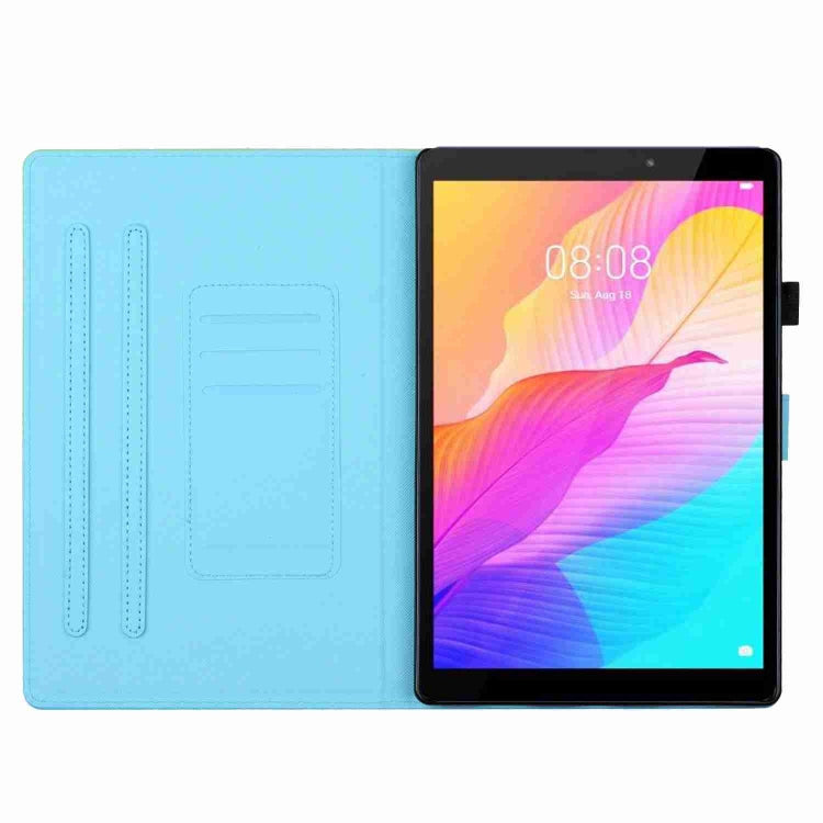 For iPad 11 Pro 2024 / 2020 / Air 4 10.9 Painted Pattern Stitching Smart Leather Tablet Case(Flower Deer)