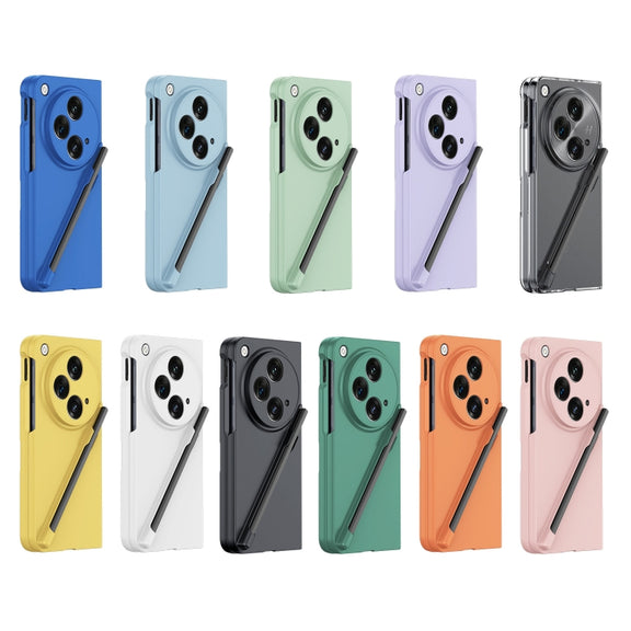 For OPPO Find N3 Integrated Skin Feel PC Phone Case with Pen / Pen Box(White)