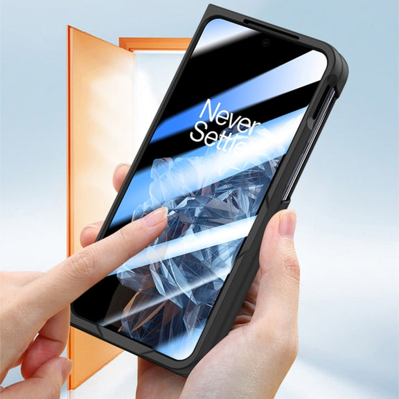 For OPPO Find N3 Integrated Skin Feel PC Phone Case with Pen / Pen Box(White)