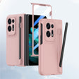 For OPPO Find N2 Integrated Skin Feel PC Phone Case with Pen / Pen Box(Pink) - OPPO Cases by PMC TechLife | Online Shopping South Africa | PMC TechLife | Buy Now Pay Later Mobicred