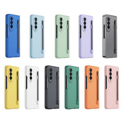 For Samsung Galaxy Z Fold4 5G Integrated Skin Feel PC Phone Case with Pen / Pen Box(White)