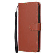 For Xiaomi Redmi Note 13 5G Multifunctional Horizontal Flip Leather Phone Case with Three Card Slot(Brown)