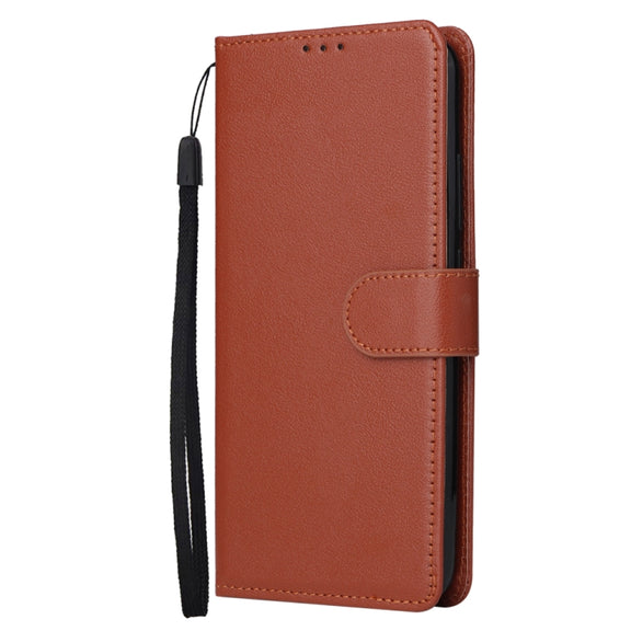 For Xiaomi Redmi Note 13 5G Multifunctional Horizontal Flip Leather Phone Case with Three Card Slot(Brown)