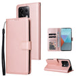 For Xiaomi Redmi Note 13 Pro 5G Multifunctional Horizontal Flip Leather Phone Case with Three Card Slot(Rose Gold) - Note 13 Pro Cases by PMC TechLife | Online Shopping South Africa | PMC TechLife | Buy Now Pay Later Mobicred
