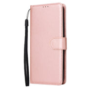 For Xiaomi Redmi Note 13 Pro 5G Multifunctional Horizontal Flip Leather Phone Case with Three Card Slot(Rose Gold)