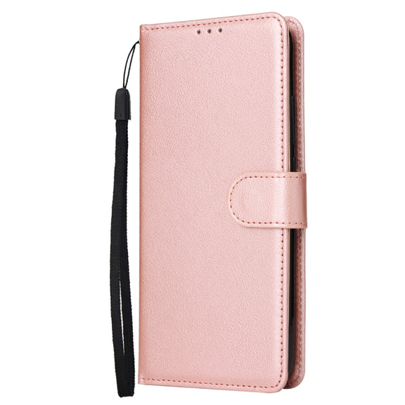 For Xiaomi Redmi Note 13 Pro 5G Multifunctional Horizontal Flip Leather Phone Case with Three Card Slot(Rose Gold)