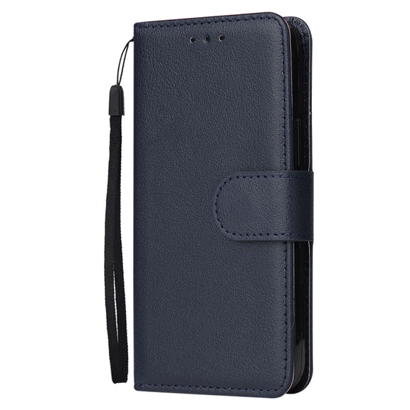 For Xiaomi Redmi 12 4G/5G/Note 12R Multifunctional Horizontal Flip Leather Phone Case with Three Card Slot(Blue)