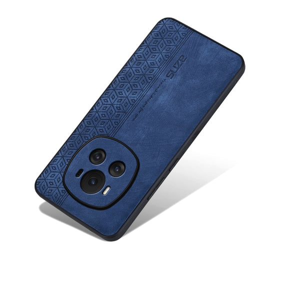 For Honor Magic6 AZNS 3D Embossed Skin Feel Phone Case(Sapphire Blue)