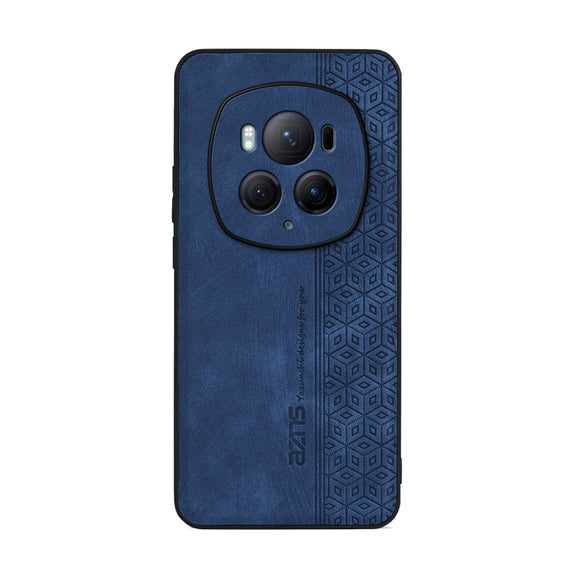 For Honor Magic6 Pro AZNS 3D Embossed Skin Feel Phone Case(Sapphire Blue)