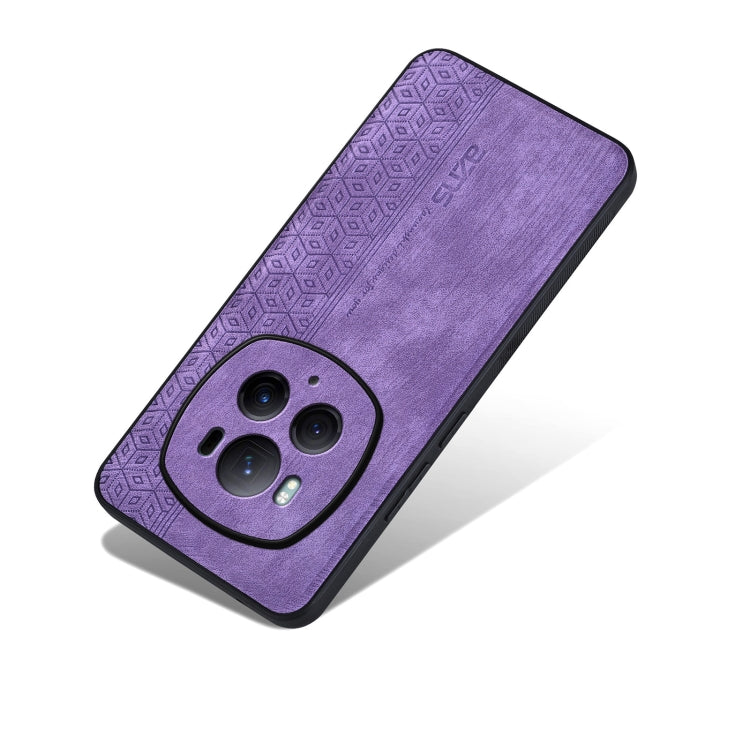 For Honor Magic6 Pro AZNS 3D Embossed Skin Feel Phone Case(Purple)