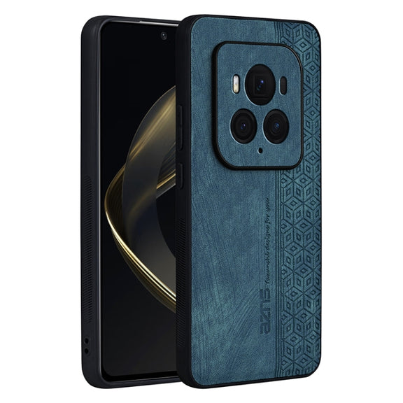 For Honor Magic6 Ultimate AZNS 3D Embossed Skin Feel Phone Case(Dark Green)