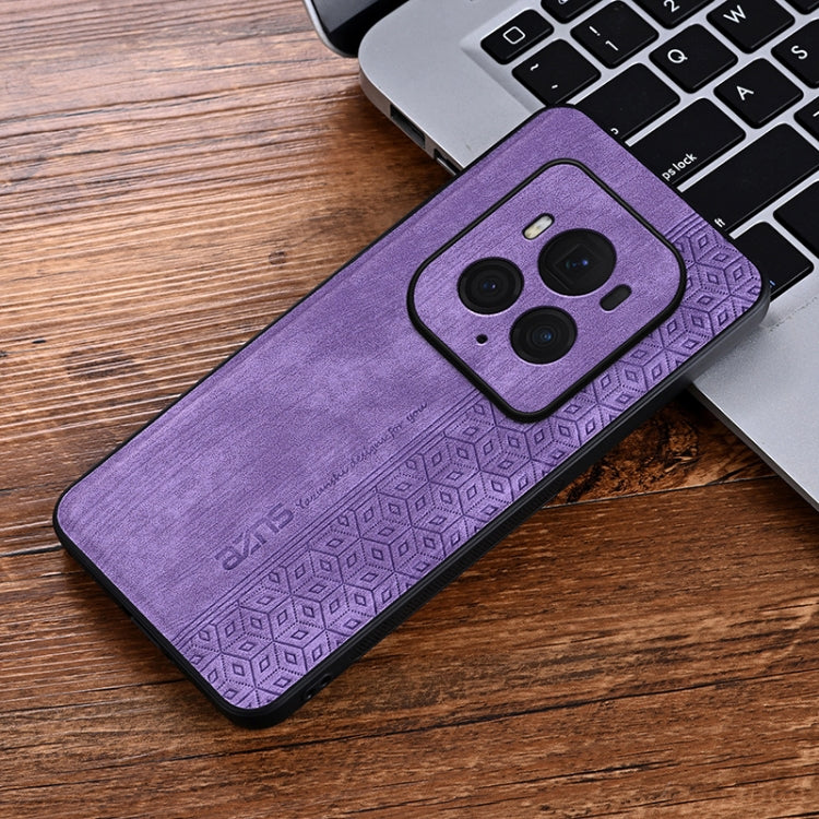 For Honor Magic6 Ultimate AZNS 3D Embossed Skin Feel Phone Case(Purple)