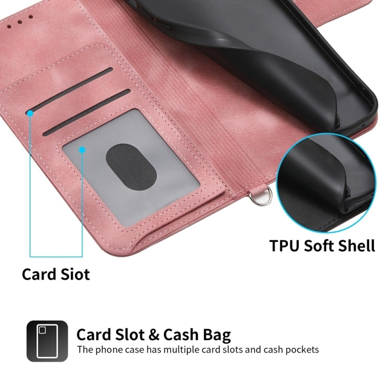 For Google Pixel 9 Skin-feel Flowers Embossed Wallet Leather Phone Case(Pink)