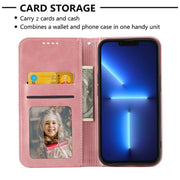 For Google Pixel 9 Cubic Grid Calf Texture Magnetic Leather Phone Case(Rose Gold)