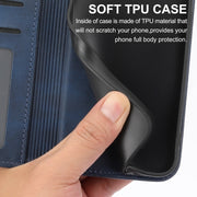 For Google Pixel 9 Cubic Grid Calf Texture Magnetic Leather Phone Case(Blue)