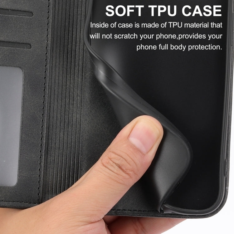 For Google Pixel 9 Pro Cubic Grid Calf Texture Magnetic Leather Phone Case(Black)
