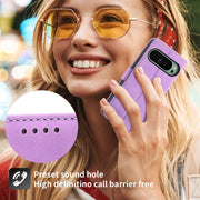 For Google Pixel 9 Dierfeng Dream Line TPU Hybrid PU Leather Phone Case(Purple)