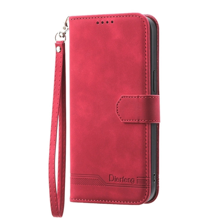 For Google Pixel 9 Dierfeng Dream Line TPU + PU Leather Phone Case(Red)