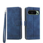 For Google Pixel 9 Dierfeng Dream Line TPU + PU Leather Phone Case(Blue)