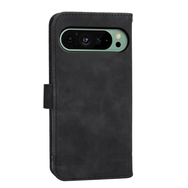 For Google Pixel 9 Dierfeng Dream Line TPU + PU Leather Phone Case(Black)