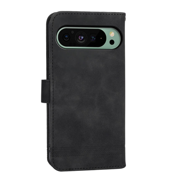 For Google Pixel 9 Dierfeng Dream Line TPU + PU Leather Phone Case(Black)
